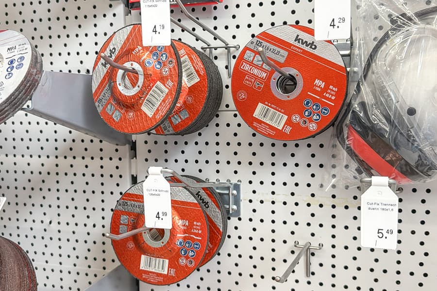 Inhalt Regalabschnitt: Schruppscheiben KWB